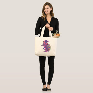 Turtle design (Womens) Large Tote Bag