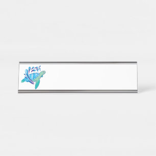 Turtle Desk Name Plate