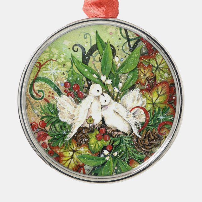 Turtle Doves & Deco Ornament (Front)