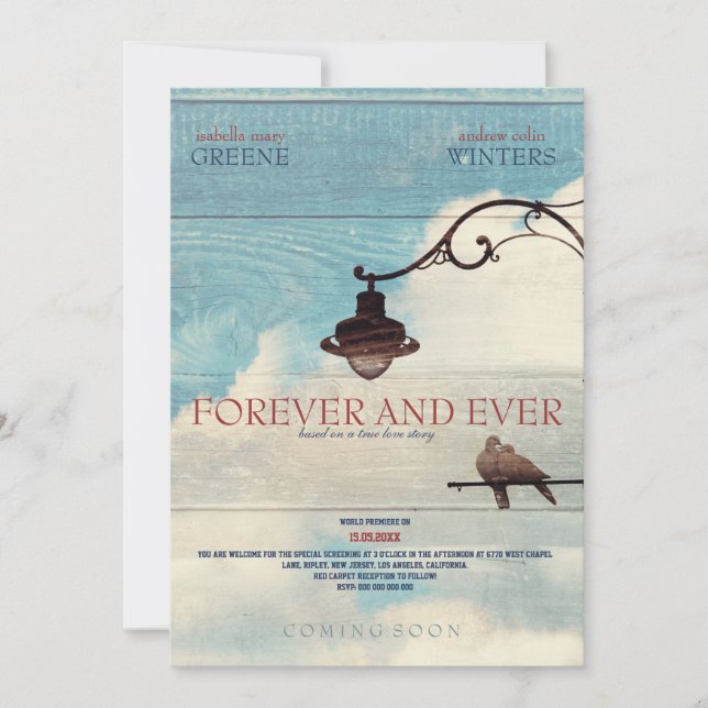 Turtle Doves - FOREVER AND EVER Invitation (Front)