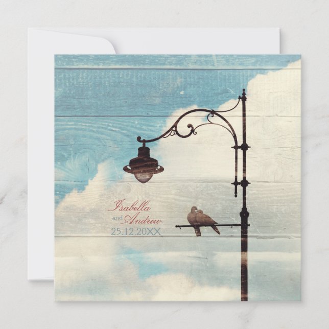 Turtle Doves - love and faithfulness Invitation (Front)
