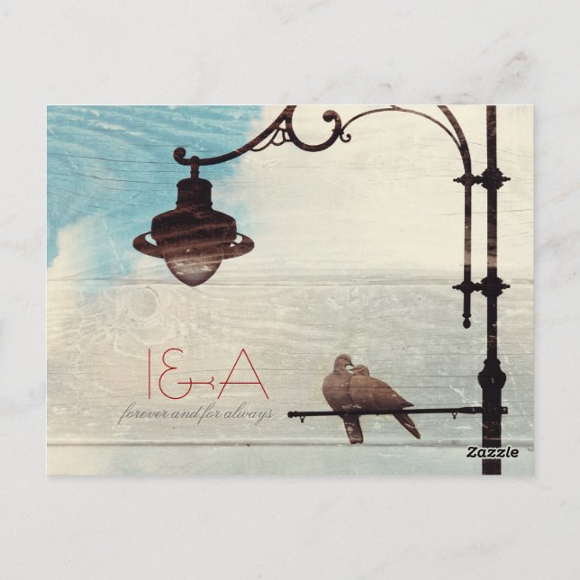 Turtle Doves - love and faithfulness Postcard (Back)