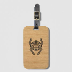Turtle Drawing Luggage Tag