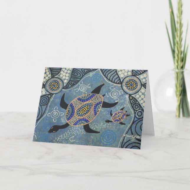 Turtle Dreaming Card (Front)