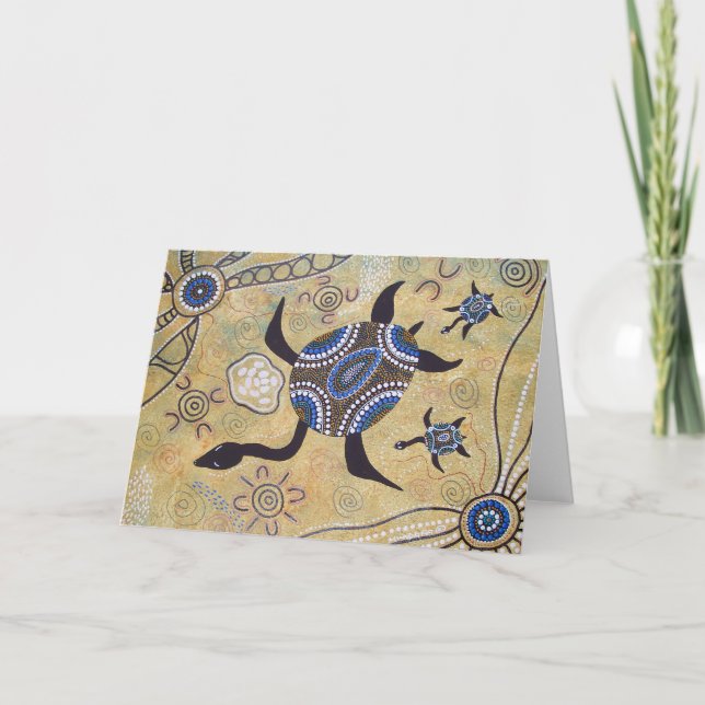 Turtle Dreaming Card with Dreamtime Story (Front)