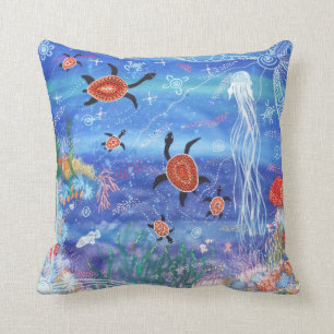 Turtle Dreaming Pillow