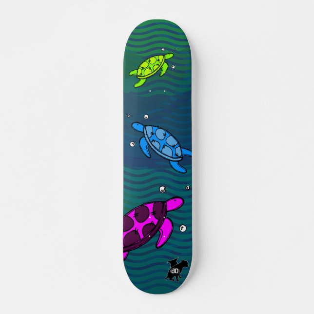 Turtle Dreaming Skateboard (Front)