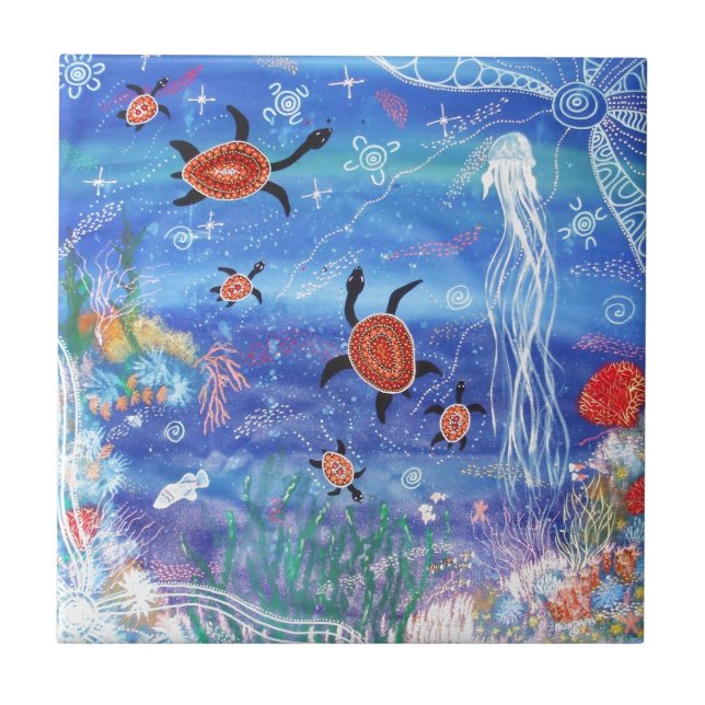 Turtle Dreaming Tile (Front)