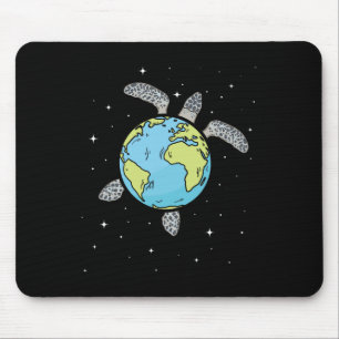 Turtle Earth Sea Turtle Earth Day Turtle Planet  Mouse Pad
