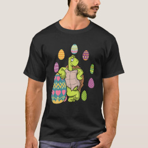 Turtle Egg Hunting Easter Day Cute Animal Boys Gir T-Shirt