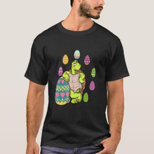 Turtle Egg Hunting Easter Day Cute Animal Boys Gir T-Shirt
