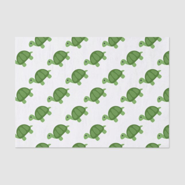 Turtle Emoji Tissue Paper (Front)