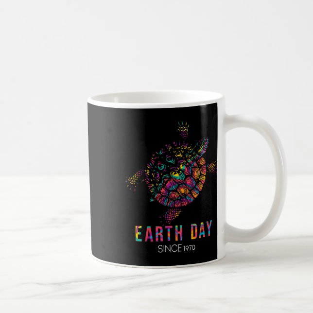 Turtle Environmental Protection Earth Day Since Coffee Mug (Right)