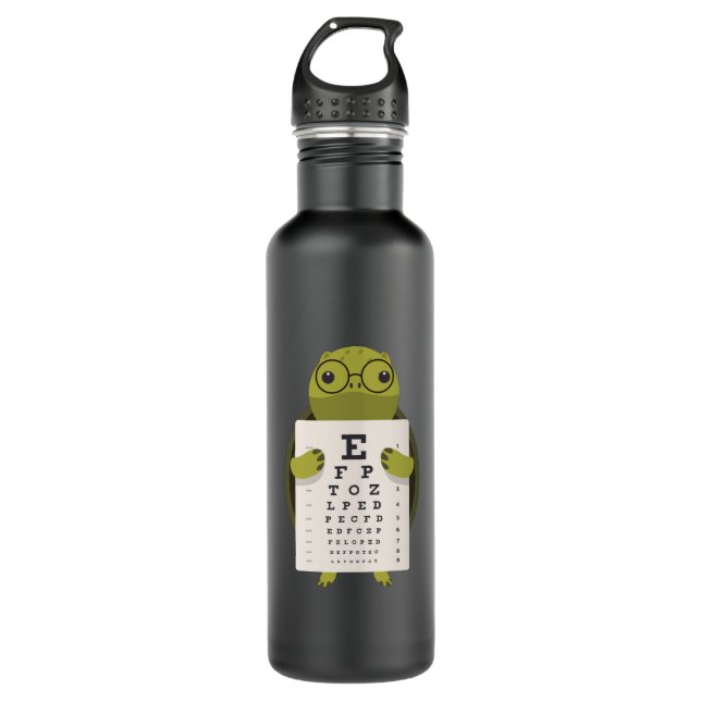 Turtle Eye Chart 710 Ml Water Bottle (Front)