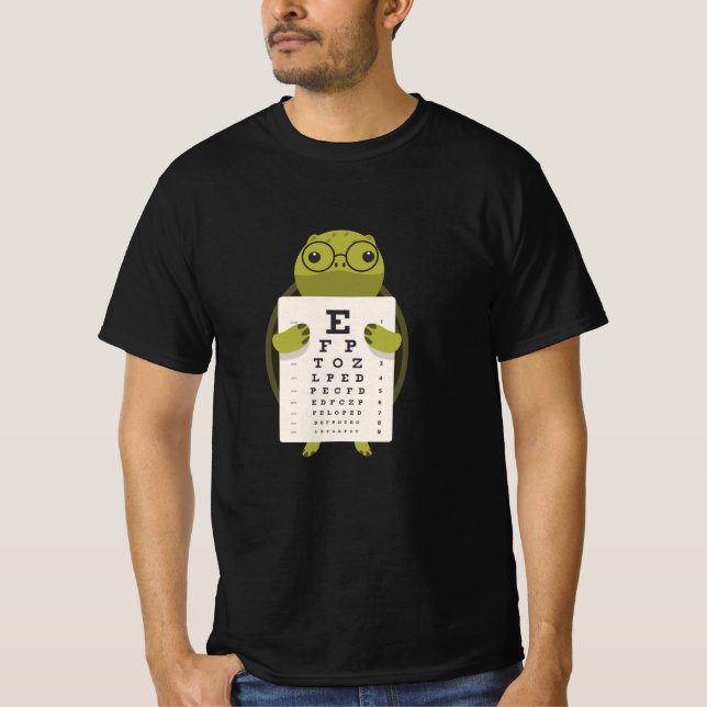 Turtle Eye Chart T-Shirt (Front)