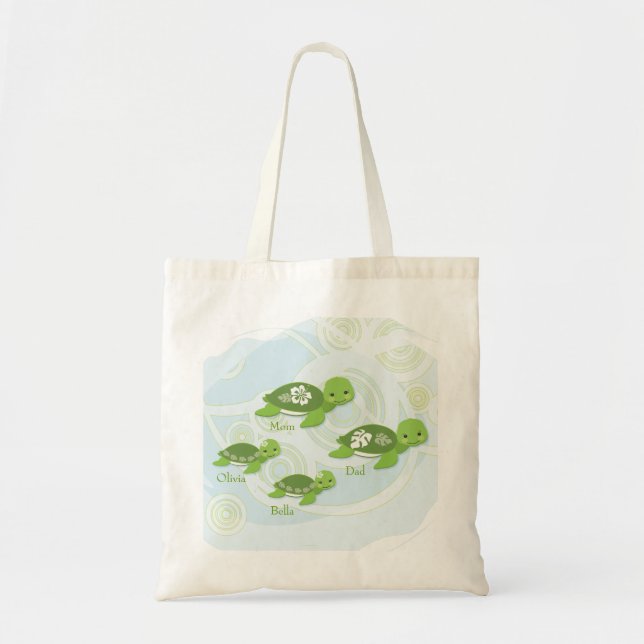 Turtle Family  |  Gift Tote Bag (Front)