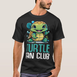 Turtle Fan Club Tortoise Zoo Kids Boys Girls 7 T-Shirt
