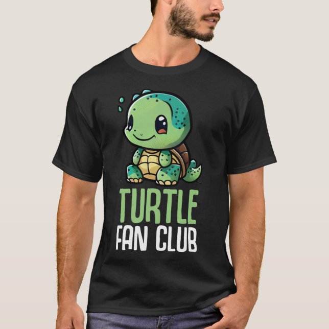Turtle Fan Club Tortoise Zoo  Kids Boys Girls  8 T-Shirt (Front)
