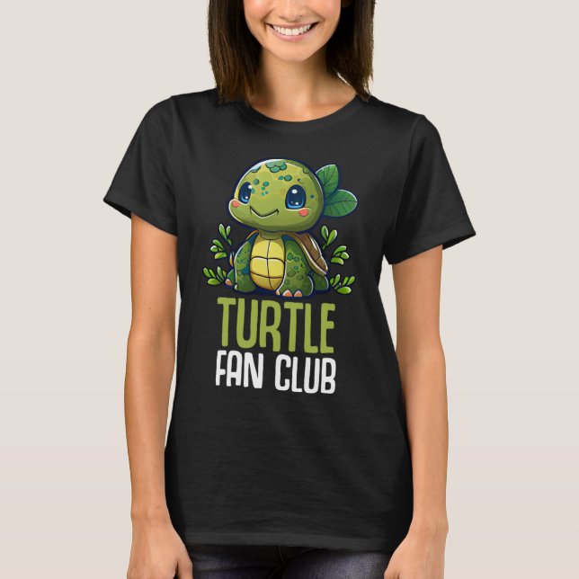Turtle Fan Club Tortoise Zoo  Kids Boys Girls  9 T-Shirt (Front)