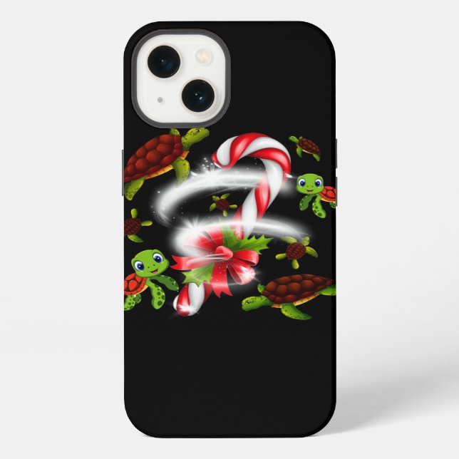 Turtle  Gift | Turtle Candy Sweet Christmas iPhone Case (Back)