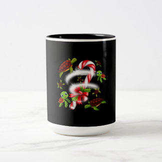 Turtle Gift | Turtle Candy Sweet Christmas Two-Tone Coffee Mug
