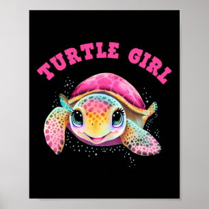 Turtle Girl Earth Day Favours Earth Day Poster