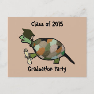 Turtle Gradduation Party Postcards