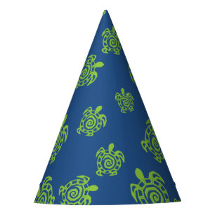 Turtle Green and Blue Party Stuff Hat