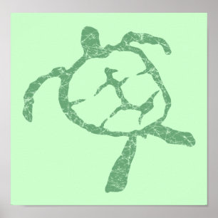 turtle-green Poster