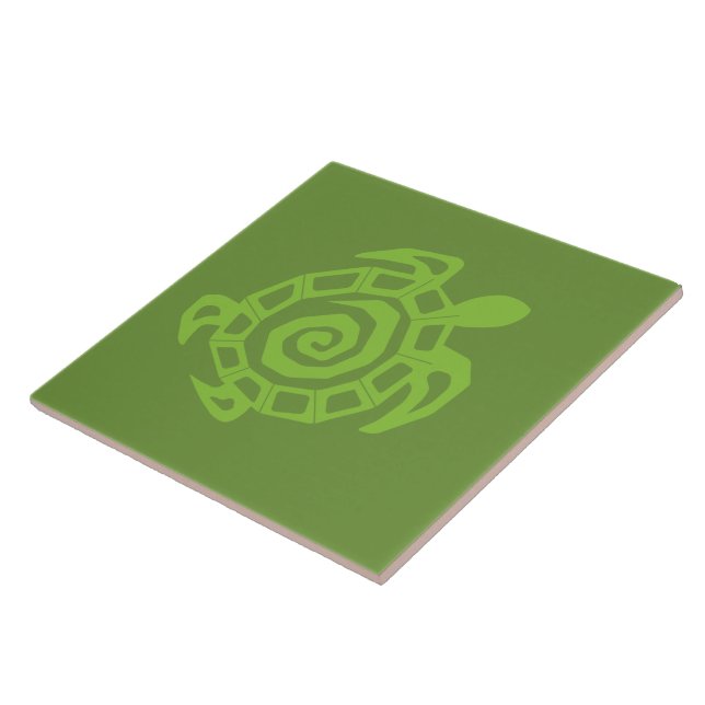 Turtle Green Print Tile (Side)