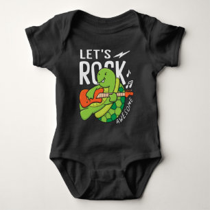 Turtle guitar baby bodysuit