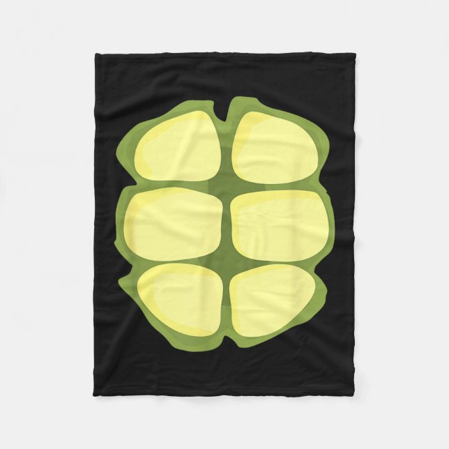 Turtle Halloween Design Turtoise Shell Gift  Fleece Blanket (Front)