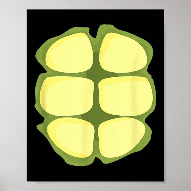 Turtle Halloween Design Turtoise Shell Gift  Poster (Front)