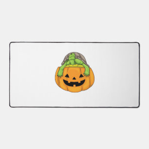 Turtle Halloween Pumpkin Classic T-Shirt_1 Desk Mat