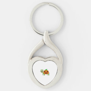 Turtle Halloween Pumpkin Classic T-Shirt Key Ring