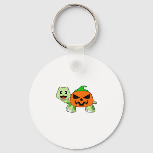 Turtle Halloween Pumpkin Classic T-Shirt Key Ring