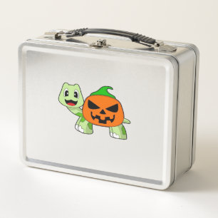 Turtle Halloween Pumpkin Classic T-Shirt Metal Lunch Box