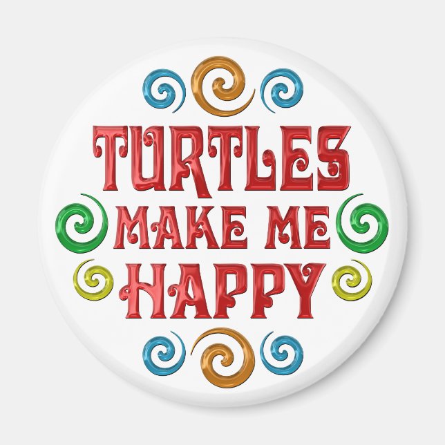 Turtle Happiness Magnet (Front)