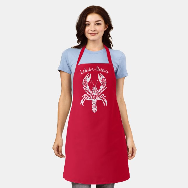 Turtle-Hawaiian-Fisherman Core-Cherry Red Apron (Worn)