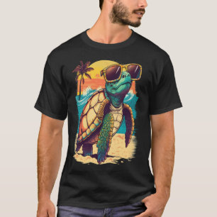 Turtle Hawaiian Sea Turtles Hawaii Tropical Beach T-Shirt