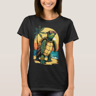 Turtle Hawaiian Sea Turtles Hawaii Tropical Beach T-Shirt