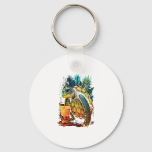Turtle Hawaiian Sea Turtles Pineapple Aloha Copy Key Ring
