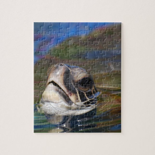 Turtle Head Jigsaw Puzzle (Vertical)