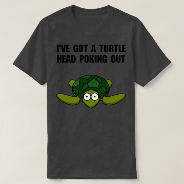 Turtle Head Poking Out T-Shirt (Design Front)