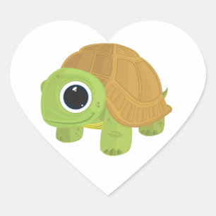 Turtle Heart Sticker