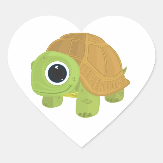 Turtle Heart Sticker (Front)