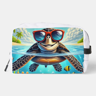 Turtle High Dive Artwork Perfect for Turtle Lovers Dopp Kit