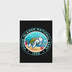 Turtle Hiking At Virgin Islands National Park  Card