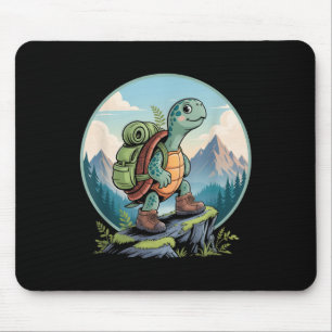 Turtle Hiking Backpack Apparel For Outdoor Nature  Mouse Pad