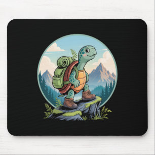 Turtle Hiking Backpack Apparel For Outdoor Nature  Mouse Pad